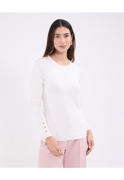 Saco Para Mujer Cuello Redondo Color Blanco Marca Patprimo #30330633