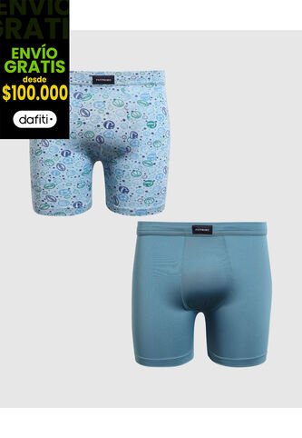 Boxer X2 Infantil Niño Filete Medio Color Negro Marca Patprimo #66000119 Patprimo