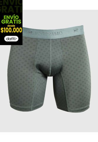 Boxer X1 Para Hombre Fleat Seamer Medio Color Verde Marca Patprimo #44000194 Patprimo
