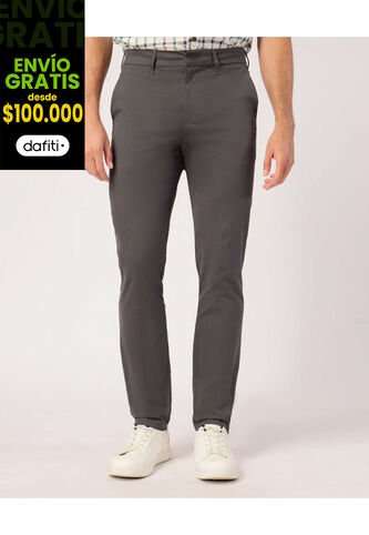 Pantalón  Para Hombre Chino Color Gris Marca Patprimo #44071157 Patprimo