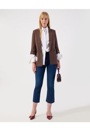 Jean  Para Mujer Crop Flare Color Azul Marca Patprimo #30160495