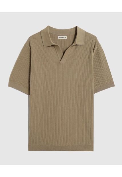 Polo  Para Hombre Cuello Maquina Sin Bolsillo Color Café Marca Patprimo #44112774