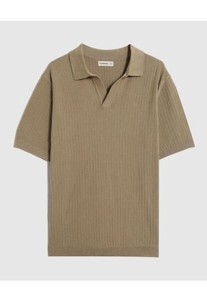 Polo  Para Hombre Cuello Maquina Sin Bolsillo Color Café Marca Patprimo #44112774