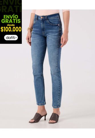 Jean Para Mujer Slim Color Azul Marca Patprimo #30160491 Patprimo