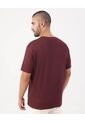 Camiseta Texturizada De Cuello Redondo   Para Hombre Vino Patprimo de Patprimo