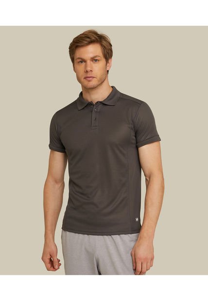 Polo Para Hombre Cuello Tejido Sin Bolsillo Color Gris  Marca Patprimo #44112042