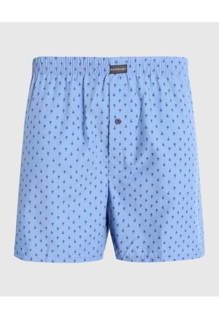 Boxer Para Hombre Bragueta Amplio Color Azul Marca Patprimo #44000293