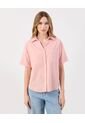 Camisa  Para Mujer Manga Corta Color Rosa Marca Patprimo #30010758 de Patprimo