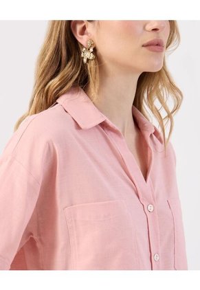 Camisa  Para Mujer Manga Corta Color Rosa Marca Patprimo #30010758