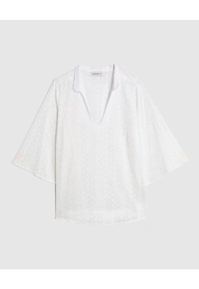 Blusa  Para Mujer Manga 3/4 Color Blanco Marca Patprimo #14121413