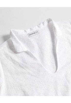 Blusa  Para Mujer Manga 3/4 Color Blanco Marca Patprimo #14121413