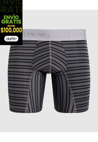 Boxer X1 Para Hombre Fleat Seamer Medio Color Gris Marca Patprimo #44000199 Patprimo