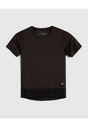 Camiseta Deportiva En Malla  Infantil Niña Negro Patprimo Patprimo