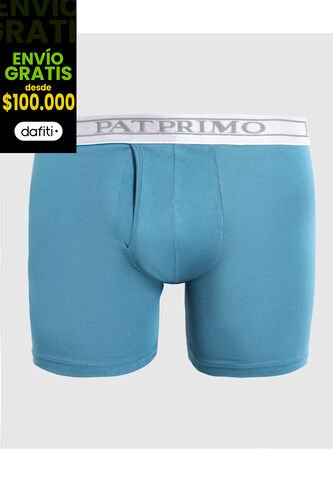 Boxer X1 Para Hombre Filete Medio Color Azul Marca Patprimo #44000071 Patprimo