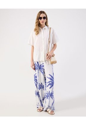 Camisa Para Mujer Manga Corta Color Blanco Marca Patprimo #30010754