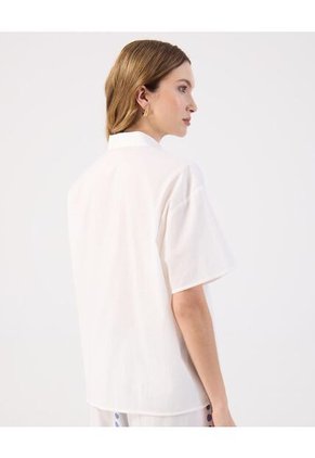 Camisa Para Mujer Manga Corta Color Blanco Marca Patprimo #30010754