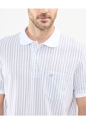 Polo Para Hombre Cuello Tejido Con Bolsillo Color Blanco Marca Patprimo #44112666