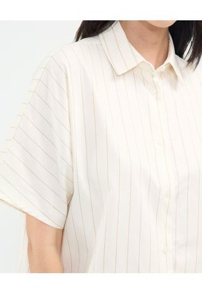 Camisa Para Mujer Manga Corta Color Crema Marca Patprimo #30010687