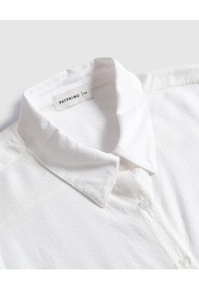 Camisa  Para Mujer Manga Corta Color Blanco Marca Patprimo #14010202