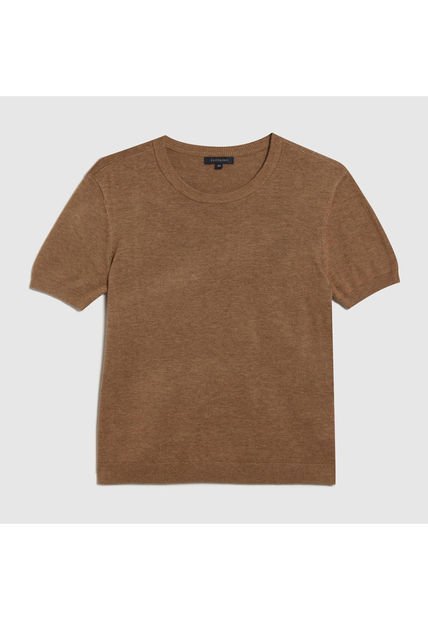 Camiseta Para Hombre Manga Corta Color Café  Marca Patprimo #44090845