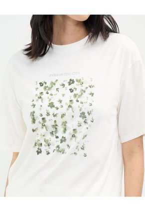 Camiseta Para Mujer Manga Corta Cuello Redondo Color Blanco Marca Patprimo #30093688