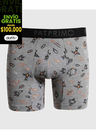 Boxer Para Niño Filete Medio Color Gris  Marca Patprimo #63000061 Patprimo