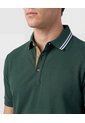 Polo Con Pechera En Contraste   Para Hombre Verde Patprimo de Patprimo