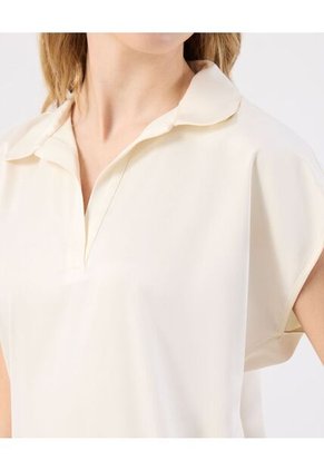 Blusa  Para Mujer Manga Corta Color Crema Marca Patprimo #30123626