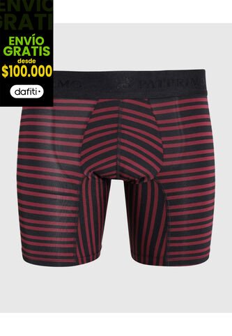 Boxer X1 Para Hombre Fleat Seamer Medio Color Vino Marca Patprimo #44000199 Patprimo