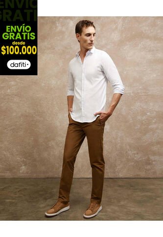 Pantalón Para Hombre Chino Color Café Marca Patprimo #44071142 Patprimo