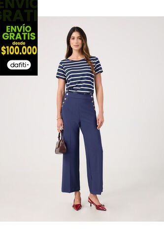 Pantalón Para Mujer Moda Color Azul Marca Patprimo #30072039 Patprimo