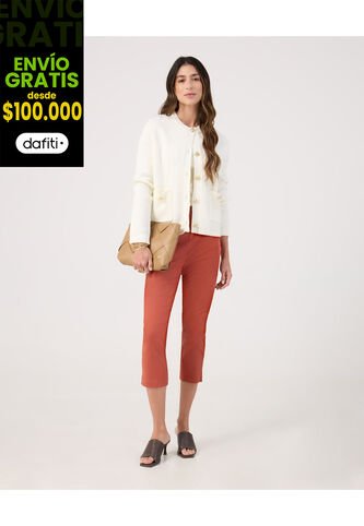 Pantalón Para Mujer Capri Color Naranja Marca Patprimo #30072061 Patprimo