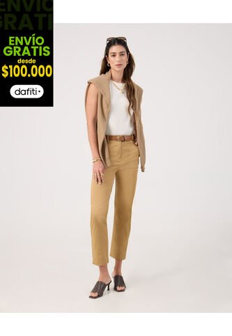 Pantalón Para Mujer Chino Color Amarillo Marca Patprimo #30072052 Patprimo