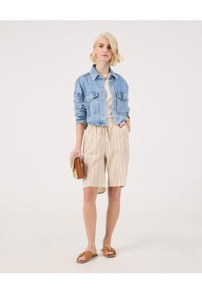 Bermuda Para Mujer Jogger Largo Color Beige Marca Patprimo #30100392