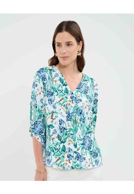 Blusa Para Mujer Manga 3/4 Color Verde Marca Patprimo #30123494