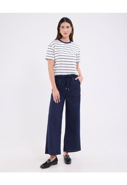 Pantalón Para Mujer Multiusos Plano Color Azul Marca Patprimo #30072002