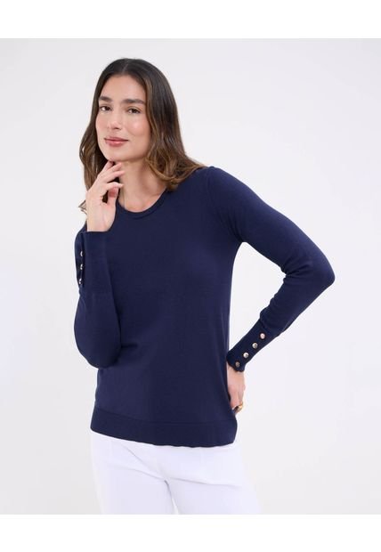 Saco Para Mujer Cuello Redondo Color Azul Marca Patprimo #30330633