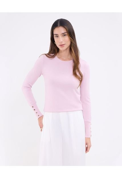 Saco Para Mujer Cuello Redondo Color Rosa Marca Patprimo #30330633