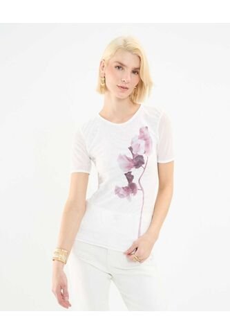 Camiseta Para Mujer Manga Corta Color Blanco Marca Patprimo #30093652 Patprimo