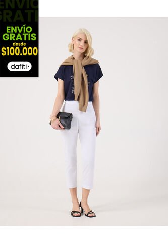 Pantalón Para Mujer Capri Color Blanco Marca Patprimo #30072061 Patprimo