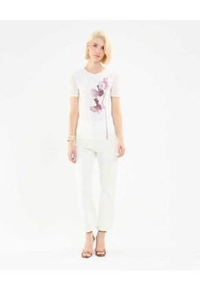 Camiseta Para Mujer Manga Corta Color Blanco Marca Patprimo #30093652