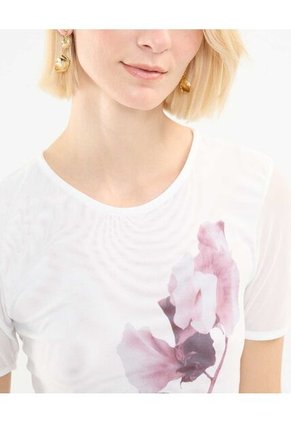 Camiseta Para Mujer Manga Corta Color Blanco Marca Patprimo #30093652