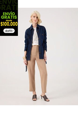 Pantalón Para Mujer Moda Color Café Marca Patprimo #30072057 Patprimo