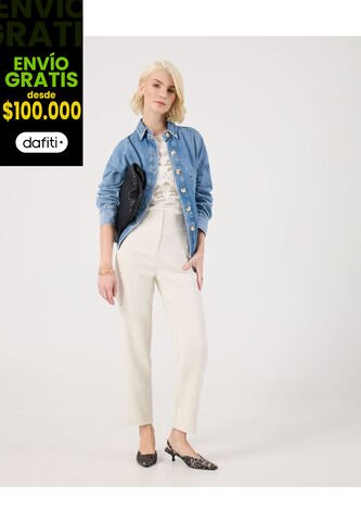 Pantalón Para Mujer Moda Color Blanco Marca Patprimo #30072057 Patprimo