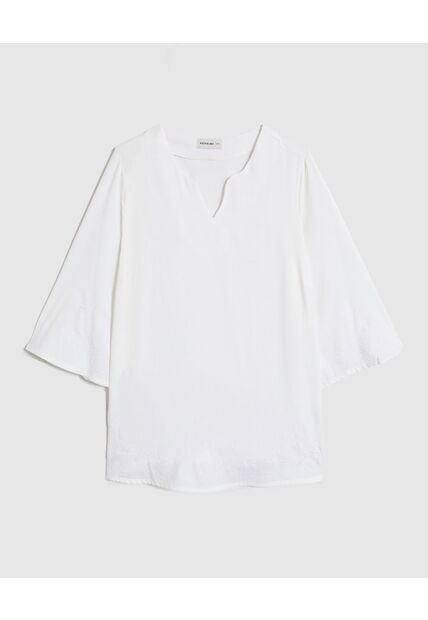Blusa  Para Mujer Manga 3/4 Color Blanco Marca Patprimo #14121418