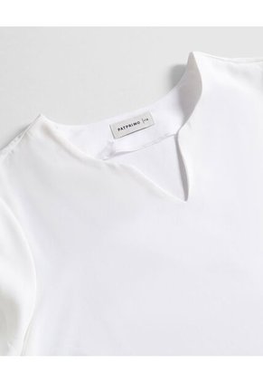 Blusa Para Mujer Manga 3/4 Color Blanco Marca Patprimo #14121418