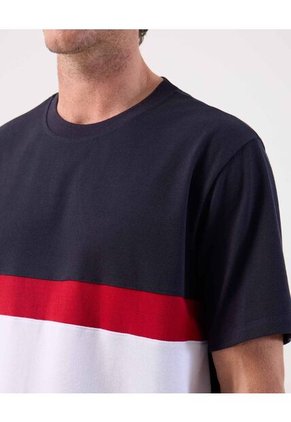 Camiseta  Para Hombre Manga Corta Cuello Redondo Color Azul Marca Patprimo #44097219