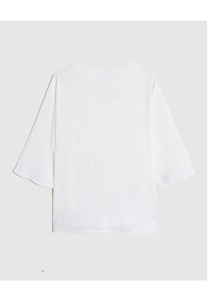 Blusa Para Mujer Manga 3/4 Color Blanco Marca Patprimo #14121418