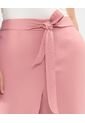 Pantalón Fluido Con Cinturón  Para Mujer Rosa Patprimo de Patprimo