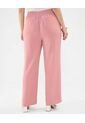 Pantalón Fluido Con Cinturón  Para Mujer Rosa Patprimo de Patprimo